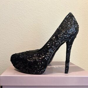 Black stiletto heels